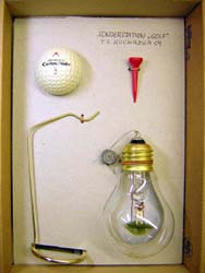 GLUEHBIRNENOBJEKT GESCHENKSET GOLF